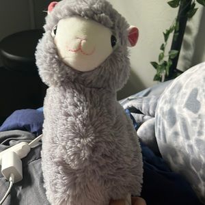 Gray lama stuffed animal